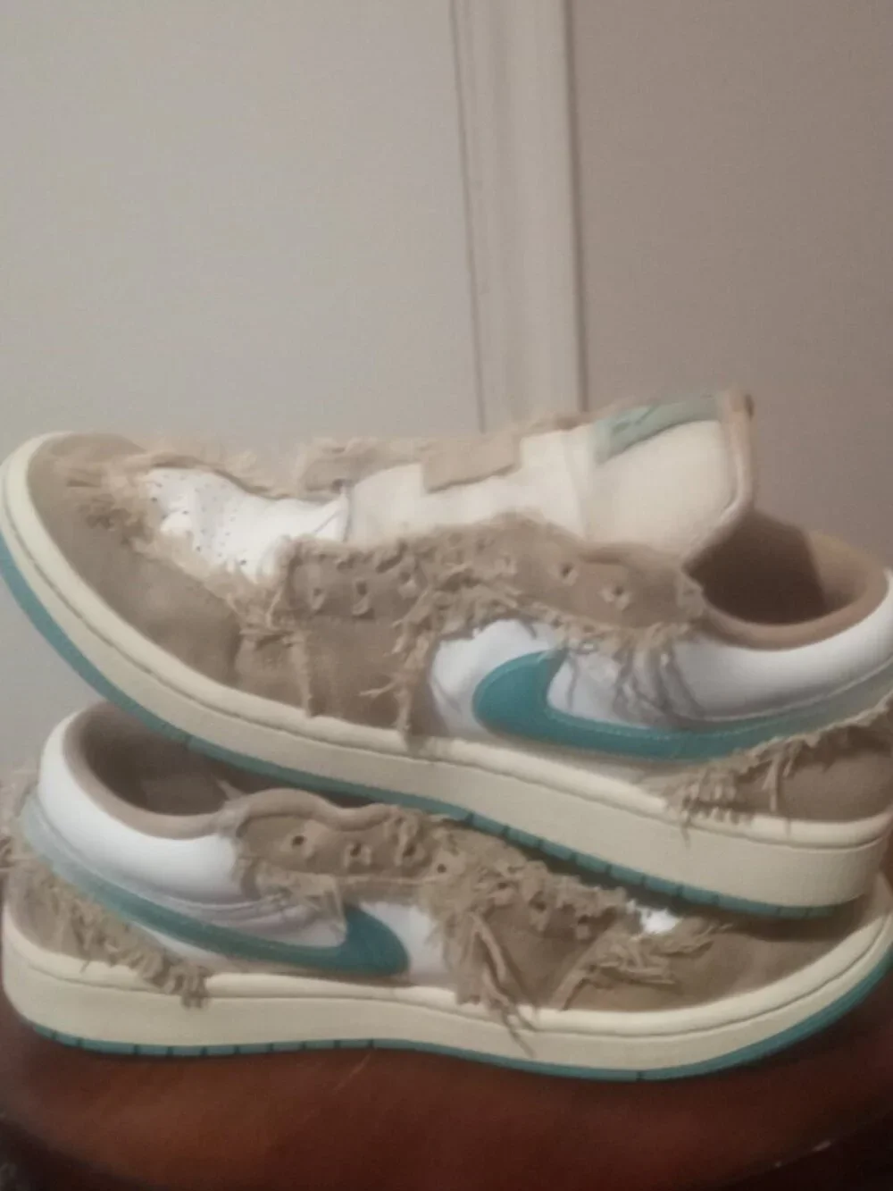 Women's Nike Air Jordan 1 Low SE Shoes Sesame Dusty Cactus HF4983-252 Size 7.5